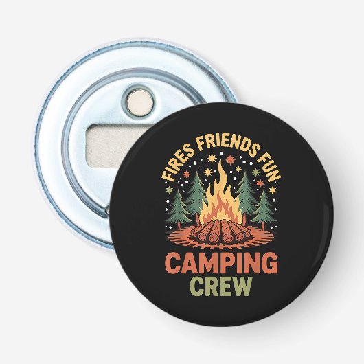 Décapsuleur Feux de camp amis plaisir (Devant)