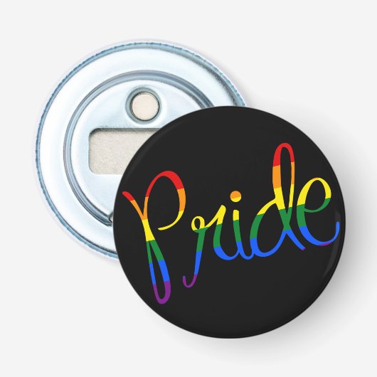 Décapsuleur Fierté LGBT Noir Gay (Devant)