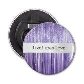 Décapsuleur Fille Violet Glam Glitzy Tinsel Stripes (Devant)