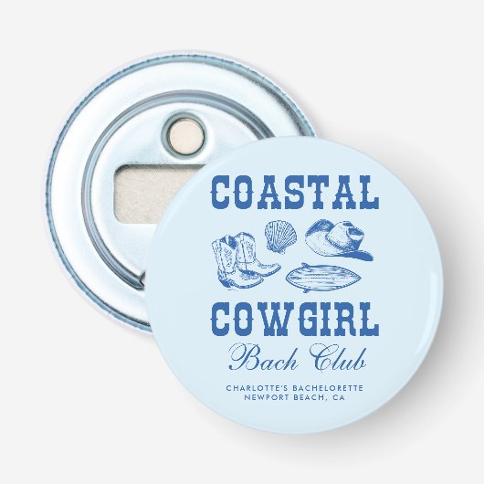 Décapsuleur Fin de semaine de bachelorette Coastal Cowgirl (Devant)