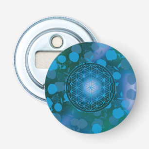 Décapsuleur fleur de vie, chakra, zen, géométrique sacrée,