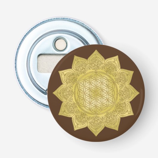 Décapsuleur Fleur De Vie - Indien Mandala 4 (Devant)