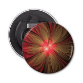 Décapsuleur Fleur fractale de fansy rouge (Devant)