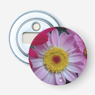 Décapsuleur Fleur rose et jaune