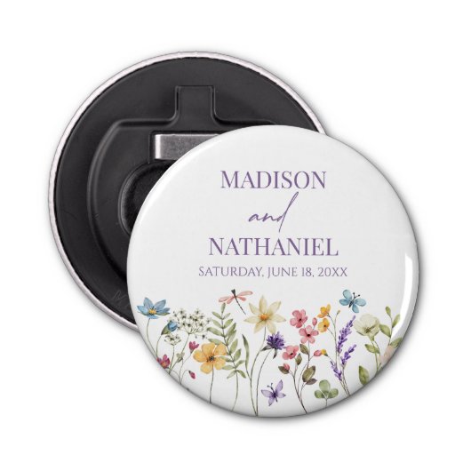 Décapsuleur Fleur sauvage Fleur Fleur Flore Jardin Mariage (Devant)