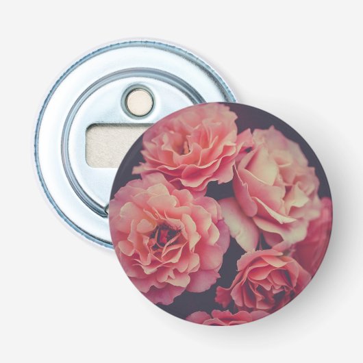 Décapsuleur Fleurs oeillets roses (Devant)