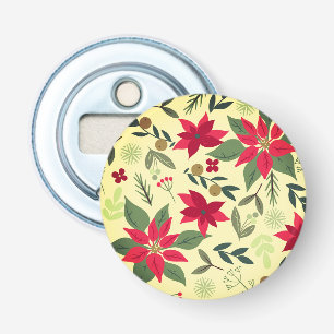 Décapsuleur Fleurs rouges de Noël Motif-11600
