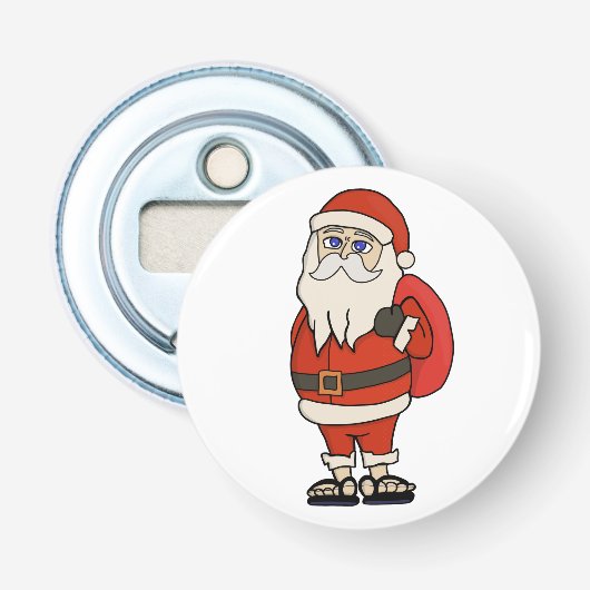 Décapsuleur Flip Flops de Noël du Père Noël (Devant)
