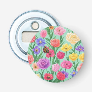 Décapsuleur Floral coloré/Rose de printemps