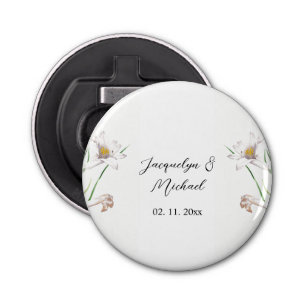 Décapsuleur Floral Elegant Chic Cute Calligraphie Ajouter Nom