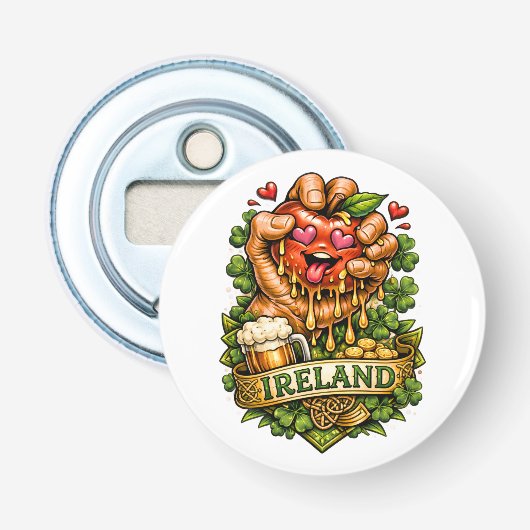 Décapsuleur Folie de la pomme de la Saint-Patrick 🍀 (Devant)