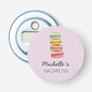 Décapsuleur Français Macarons aquarelle peinte à la main