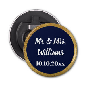 Décapsuleur Frontière de Faux d'or de cadeau de fiançailles de