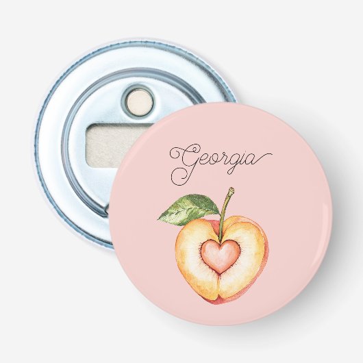 Décapsuleur Fruit de coeur de pêche de Géorgie (Devant)
