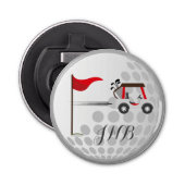 Décapsuleur Fun Golf Golf Bal de golf pour golfeurs Monogramme (Devant)