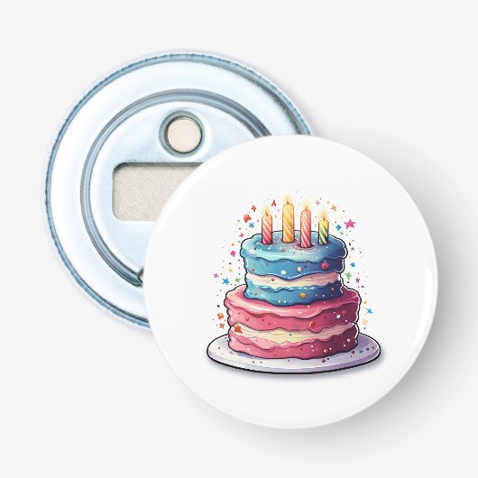 Décapsuleur Gâteau, conception de gâteau coloré (Devant)