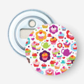 Décapsuleur Gâteau de tasse et pot mignons de thé (Devant)