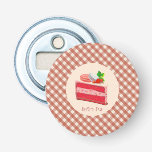 Décapsuleur gâteau velours rouge avec fromage à la crème et fr