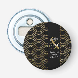 Décapsuleur Gatsby Élégant Art Déco Années 1920 Or Mariage
