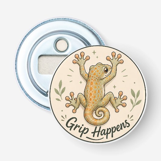 Décapsuleur Gecko Capricieux Grip Happens  (Devant)