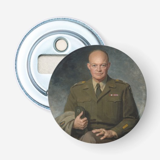 Décapsuleur Général Dwight Eisenhower Portrait peint 5 étoiles (Devant)