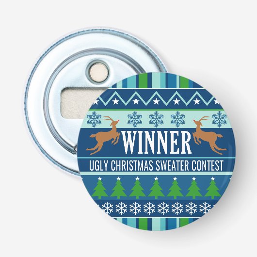Décapsuleur Génial gagnant du concours de pull de Noël (Devant)