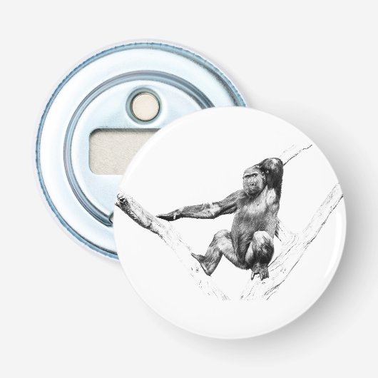 Décapsuleur Gorille dans l'ombre (Devant)