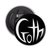 Décapsuleur Goth (Lettres Pointées) (Devant)