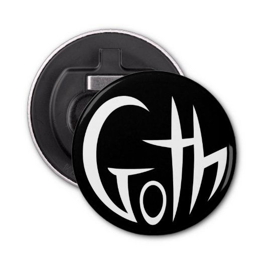 Décapsuleur Goth (Lettres Pointées) (Devant)