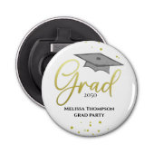 Décapsuleur Graduate Grad Gold Graduation Script Party (Devant)