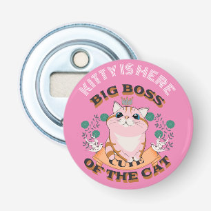 DÉCAPSULEUR GRAND BOSS CUTE CAT PERSONNALISER NOM PERSONNALISÉ