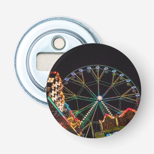 Décapsuleur Grande roue de fête foraine la nuit (Devant)