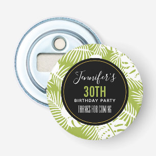 Décapsuleur Green Palm Feuille Tropical Motif Anniversaire Mer
