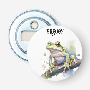 Décapsuleur Grenouille arboricole aquarelle mignonne, personna