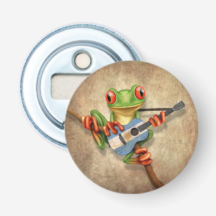 Décapsuleur Grenouille d'arbre jouant la guitare argentine de