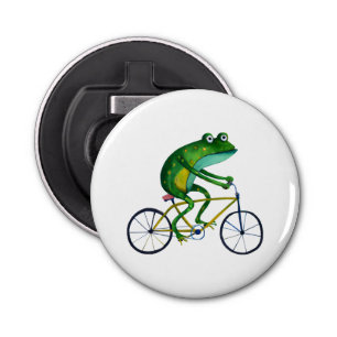 Décapsuleur Grenouille Sur Vélo