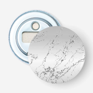 Décapsuleur Gris Argent Pailleté Faux Brillants