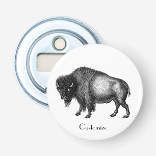 Décapsuleur Gros Bison Buffalo Thunder_ CoveNec plaqué arge