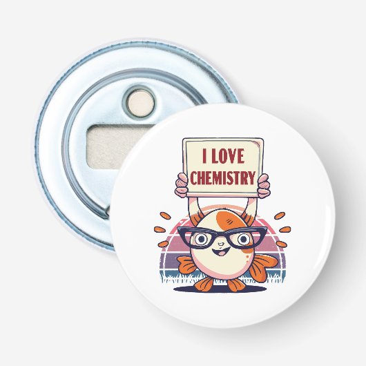 Décapsuleur Guppies et chimie d'amour (Devant)