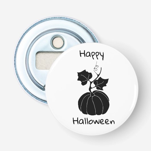 Décapsuleur Halloween minimaliste et joyeux (Devant)
