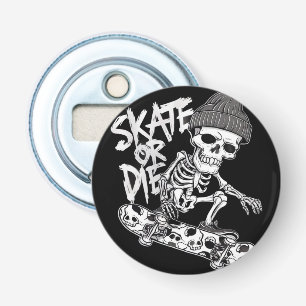 Décapsuleur Halloween Skeleton Skateboarder Art : Styliz