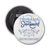Décapsuleur Hanoukka Sameach | Famille Hanoukka simple et élég (Devant)