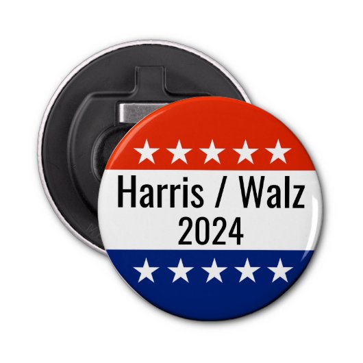 Décapsuleur Harris Walz Élection 2024 (Devant)