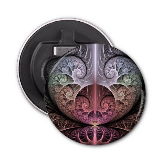Décapsuleur Heartbeat, Abstrait surreal Imaginaire Fractal Art (Devant)