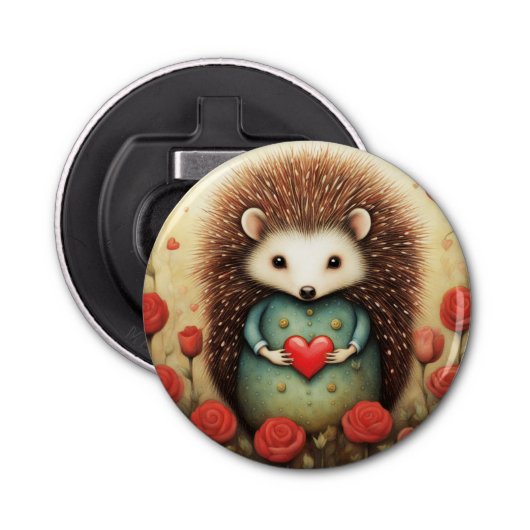 Décapsuleur Hérisson Amour 2 (Devant)