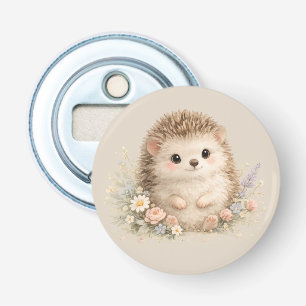 Décapsuleur Hérisson européen adorable dans un jardin