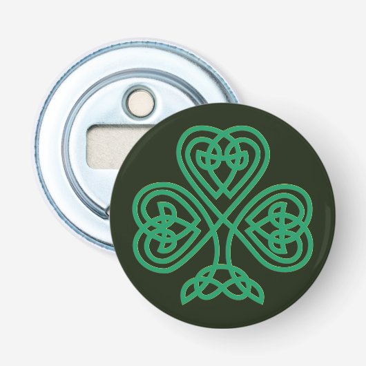 Décapsuleur Héritage irlandais-celte fier - le shamrock (Devant)
