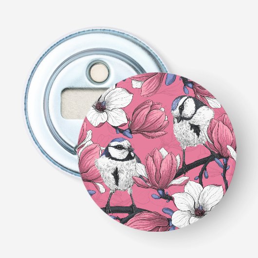Décapsuleur Heure du printemps en rose (Devant)