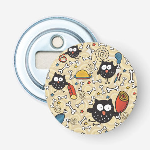 Décapsuleur Hibou avec le motif de viande