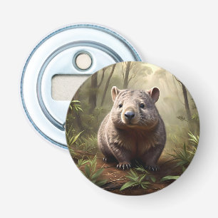 Décapsuleur "Hidden in the Bush : An Aussie Wombat in the Wild